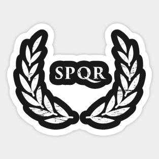 Roman Empire SPQR Wreath Sticker